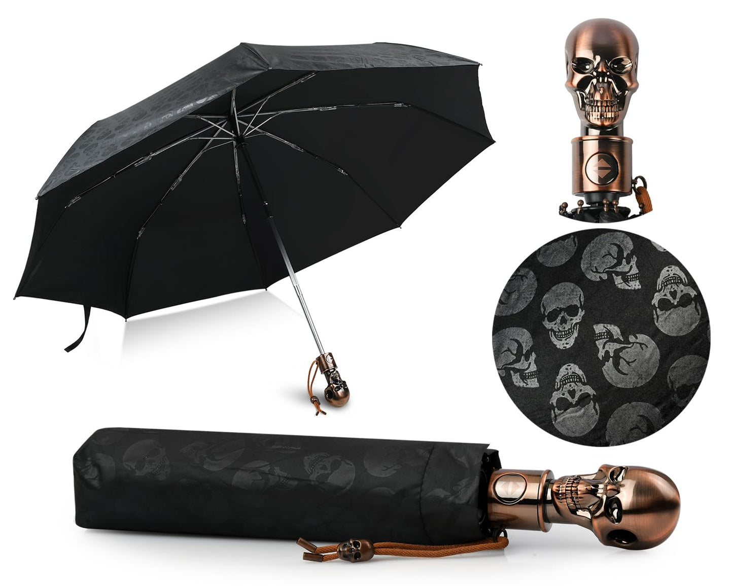 The Automatic Skull Folding Umbrella
